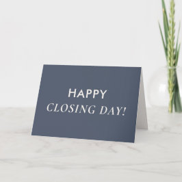 Classic Key Closing Day Gray Real Estate Agent カード