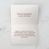 Classic Key Closing Day Maroon Real Estate Agent カード (内部)