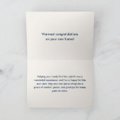 Classic Key Closing Day Navy Real Estate Agent カード (内部)