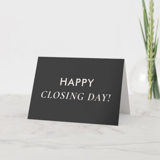 Classic Key Closing Day Neutral Real Estate Agent カード (正面)