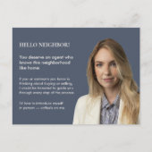 Classic Key Introduction Gray Real Estate Agent Po ポストカード (正面)