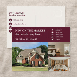 Classic Key Just Listed Maroon Real Estate Agent ポストカード