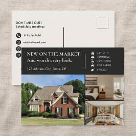 Classic Key Just Listed Neutral Real Estate Agent ポストカード