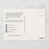 Classic Key Just Sold Gray Real Estate Agent ポストカード (裏面)