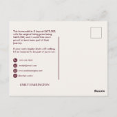 Classic Key Just Sold Maroon Real Estate Agent ポストカード (裏面)