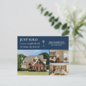 Classic Key Just Sold Navy Real Estate Agent ポストカード (スタンド正面)