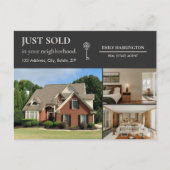 Classic Key Just Sold Neutral Real Estate Agent ポストカード (正面)