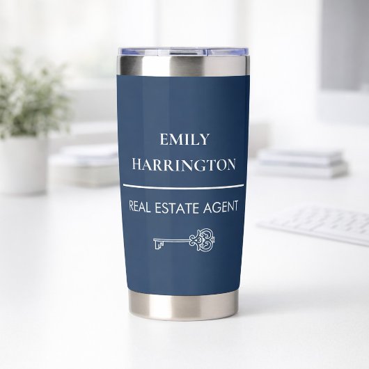 Classic Key Navy Real Estate Agent 保温保冷タンブラー