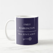 Classic Key Purple Real Estate Agent コーヒーマグカップ (左)