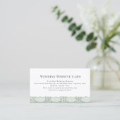Classic Lace Border Wedding Website Enclosure Card エンクロージャーカード (スタンド正面)