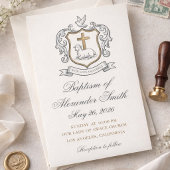 Classic Lamb of God Baptism Announcement 招待状