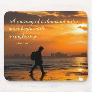 Classic Lao Tzu Journey Quote マウスパッド