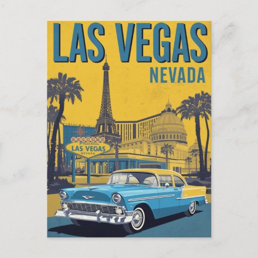 Classic Las Vegas Nevada Travel ポストカード (正面)