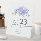 Classic Lavender Grey Wedding Table Card 台座サイン (インサイチュ)