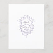 Classic Lavender 'Guess How Many' Bridal Game (裏面)