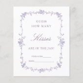 Classic Lavender 'Guess How Many' Bridal Game (正面)