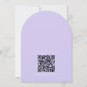 Classic Lavender Monogram Minimalist Wedding 招待状 (裏面)