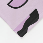 Classic Lavender Pink Leopard Print フリースブランケット (角)