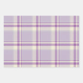 Classic Lavender Plaid Elegant Holiday Christmas ラッピングペーパーシート (正面2)