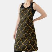 Classic Leaves Art Deco Seamless Pattern. Geometri エプロン (インサイチュ)