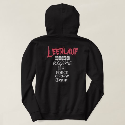 Classic Leerlauf Hoodie パーカ (デザイン裏面)