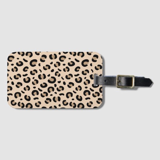 Classic Leopard Print Phone Case Stylish Animal Pa ラゲッジタグ (正面横)