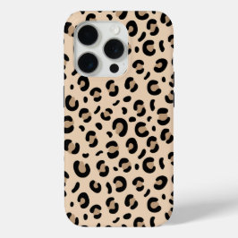 Classic Leopard Print Phone Case Stylish Animal Pa iPhone 15 Proケース