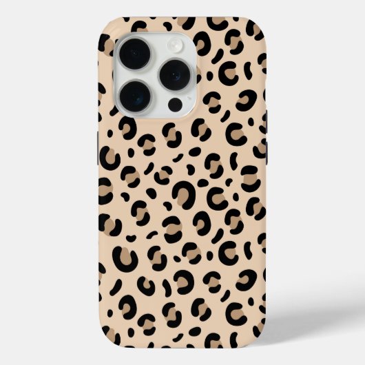 Classic Leopard Print Phone Case Stylish Animal Pa Case-Mate iPhoneケース (裏面)