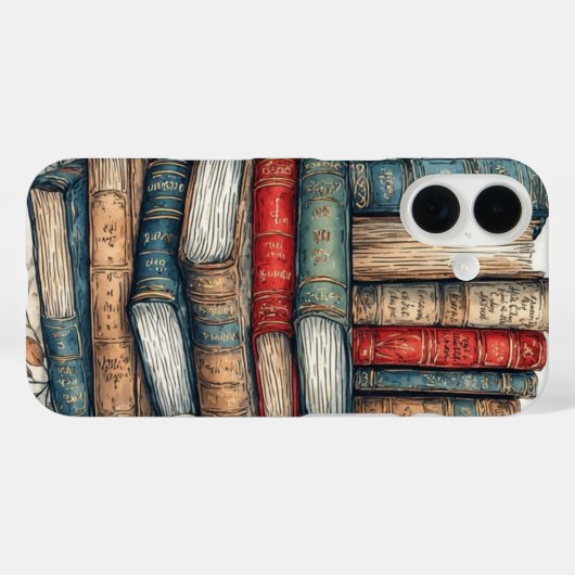 Classic Library Shelf Case-Mate iPhoneケース (裏面 (横))