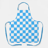 Classic light blue checkerboard  エプロン (正面)