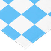 Classic light blue checkerboard  テーブルクロス (アングル)