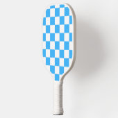Classic light blue checkerboard  ピックルボールラケット (左)
