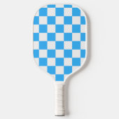 Classic light blue checkerboard  ピックルボールラケット (正面)