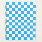 Classic light blue checkerboard  プランナー手帳 (正面)