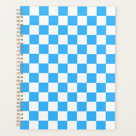 Classic light blue checkerboard  プランナー手帳
