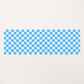 Classic light blue checkerboard  ヨガマット (裏面(横))