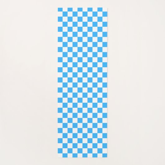 Classic light blue checkerboard  ヨガマット (裏面)