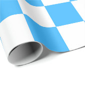 Classic light blue checkerboard  ラッピングペーパー (ロールコーナー)