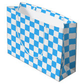 Classic light blue checkerboard  ラージペーパーバッグ (裏面アングル)