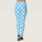 Classic light blue checkerboard  レギンス (裏面)