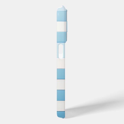 Classic Light Blue & White Checkered Phone Case  Case-Mate iPhoneケース (裏面 / 右)