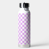 Classic light lavender checkerboard  ウォーターボトル (左面)