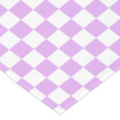 Classic light lavender checkerboard ショートテーブルランナー (コーナー)