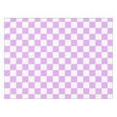 Classic light lavender checkerboard  テーブルクロス (正面(横))