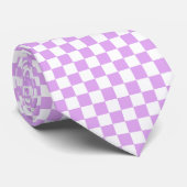 Classic light lavender checkerboard  ネクタイ (ロール)