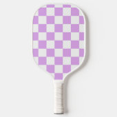 Classic light lavender checkerboard  ピックルボールラケット (正面)