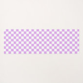 Classic light lavender checkerboard  ヨガマット (裏面(横))