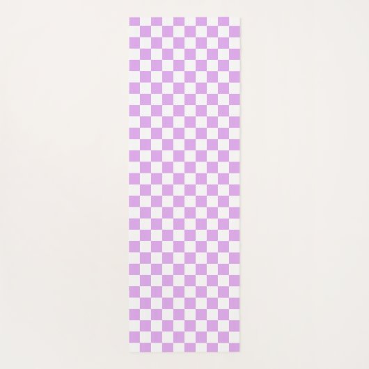 Classic light lavender checkerboard  ヨガマット (裏面)