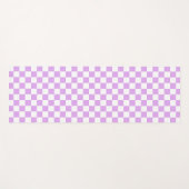 Classic light lavender checkerboard  ヨガマット (正面(横))