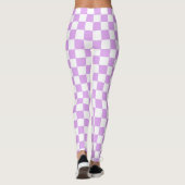 Classic light lavender checkerboard  レギンス (裏面)
